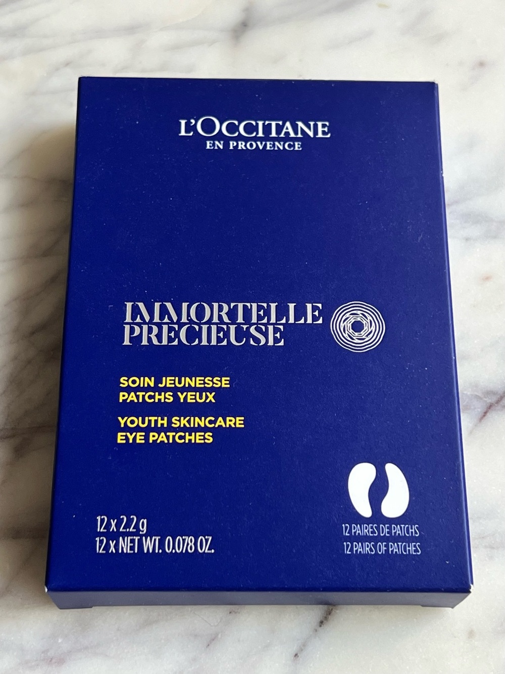 L'OCCITANE IMMORTELLE PRECIOUS EYE PATCHES